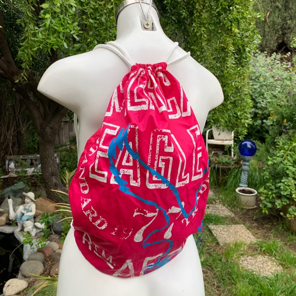 American Eagle Fuchsia Drawstring Backpack - image 2